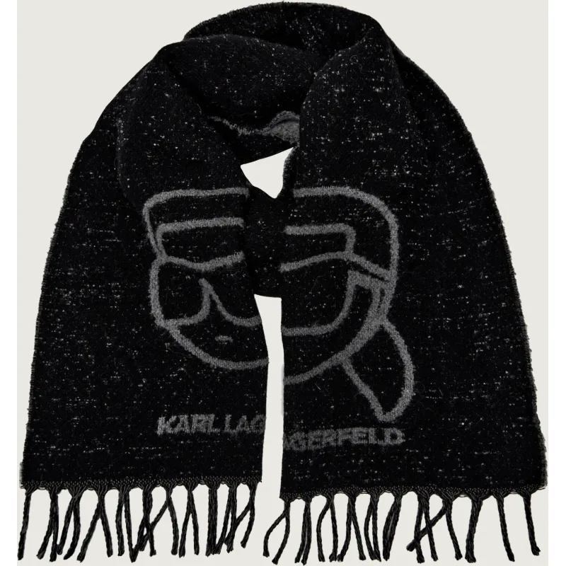 Karl Lagerfeld Wełniany szal Ikon