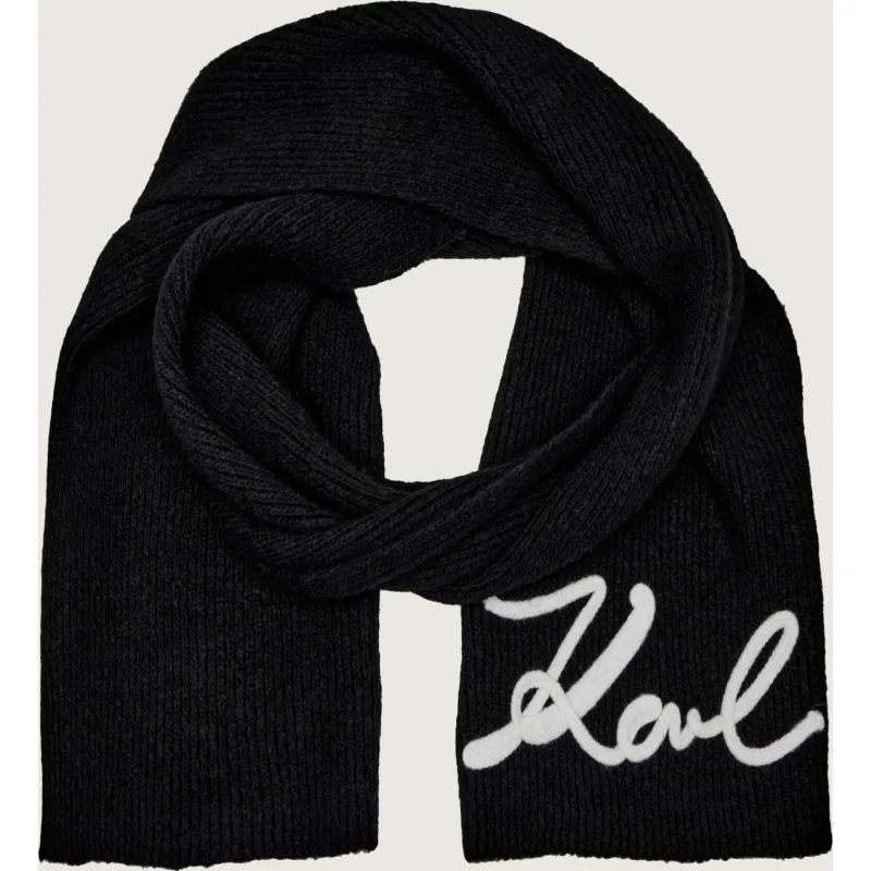 Karl Lagerfeld Szal K/signature z dodatkiem wełny