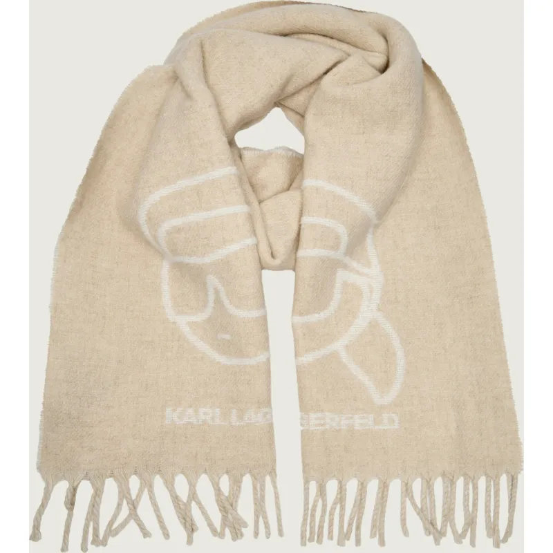 Karl Lagerfeld Wełniany szal Ikon