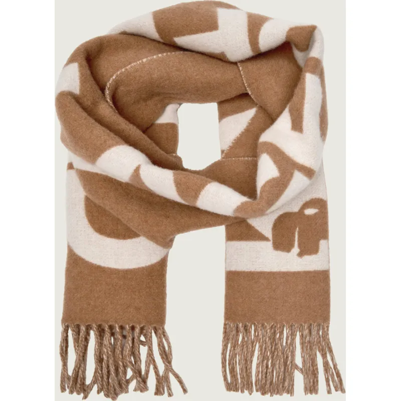 Karl Lagerfeld Wełniany szal K/essential