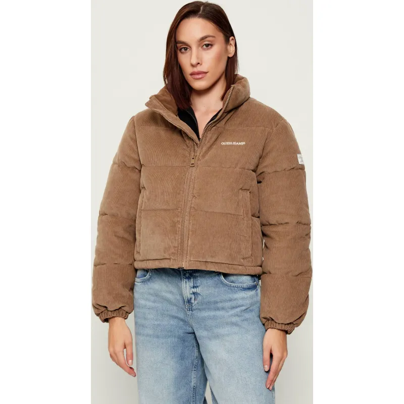 Guess Jeans Sztruksowa kurtka | Cropped Fit