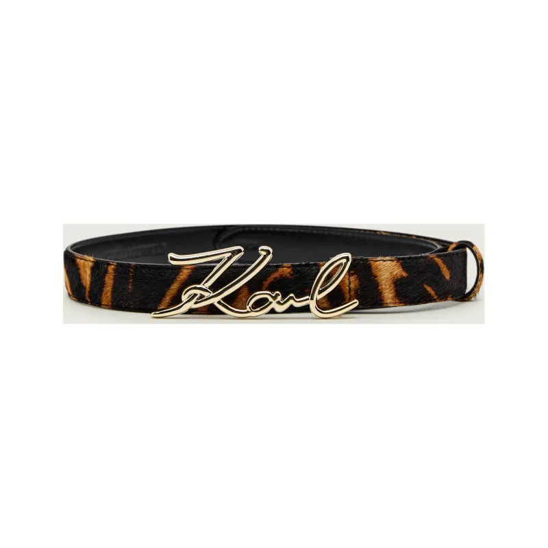Karl Lagerfeld Skórzany pasek k/signature