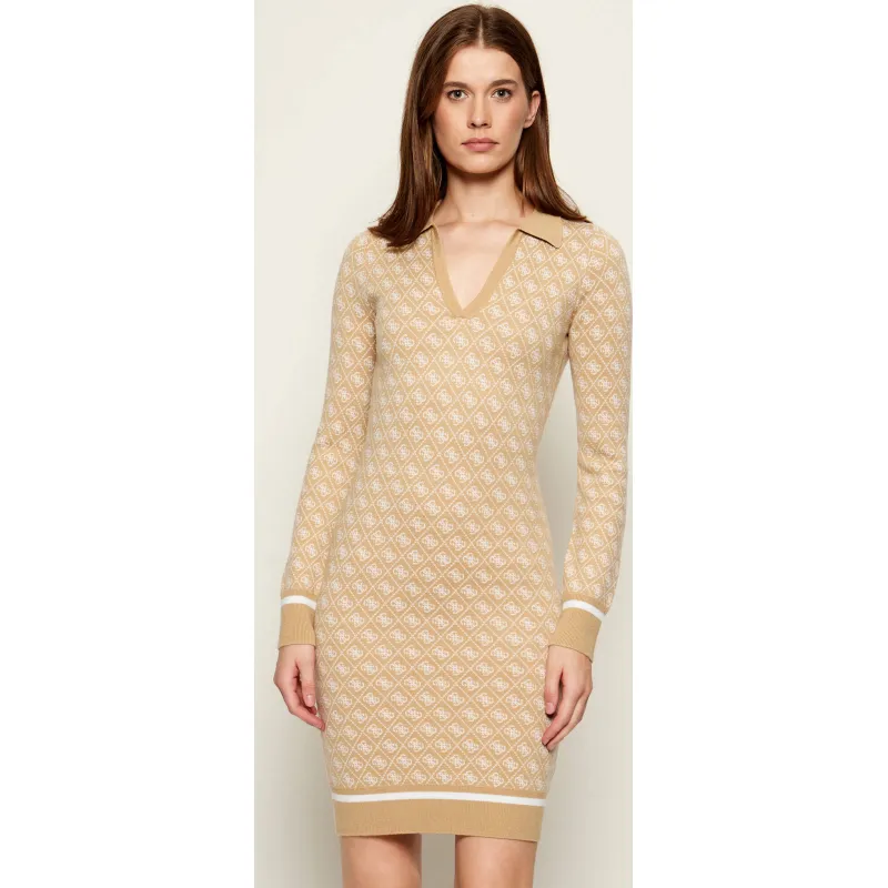 GUESS Sukienka AUBREY | z dodatkiem wełny