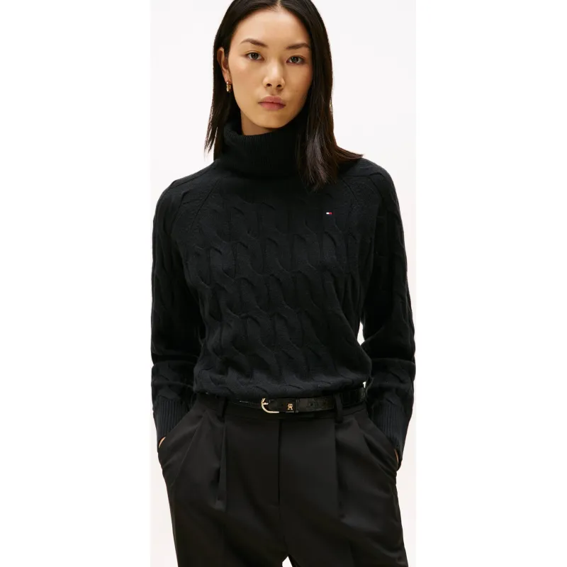 Tommy Hilfiger Wełniany golf Loose fit