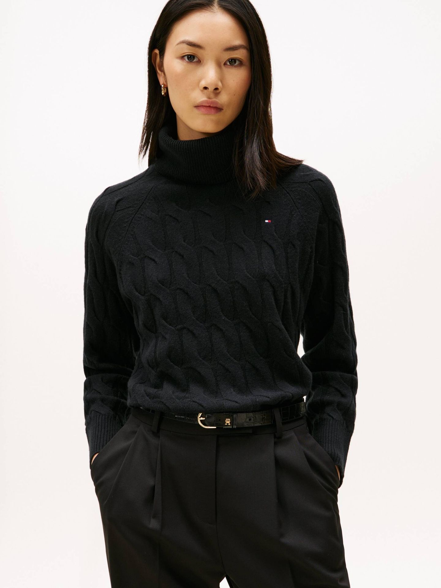 Tommy Hilfiger Wełniany golf Loose fit