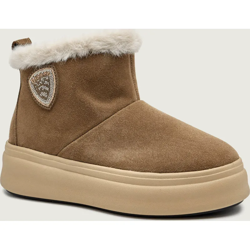 BLAUER Śniegowce EMERY02 | zamsz | shearling
