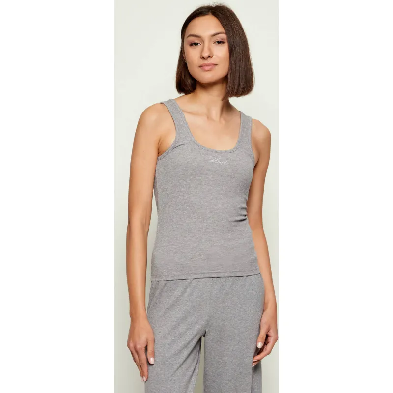 Karl Lagerfeld Top Signature Lurex | Slim Fit