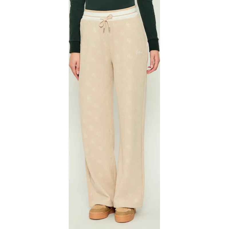 GUESS ACTIVE Sztruksowe spodnie dresowe PAULINA Relaxed fit