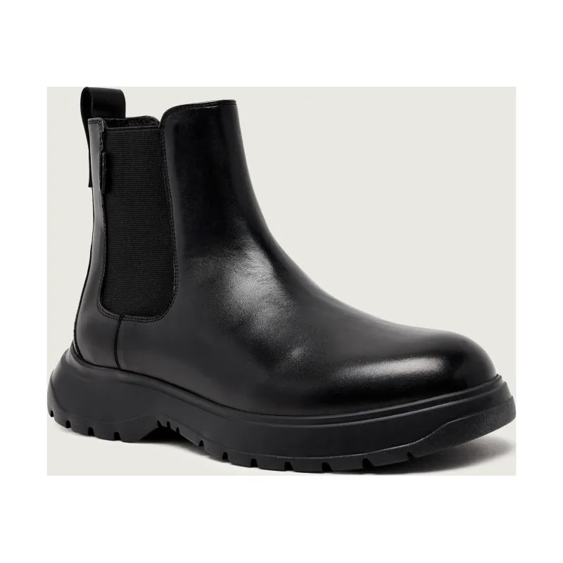 Karl Lagerfeld Skórzane sztyblety MAGNUS