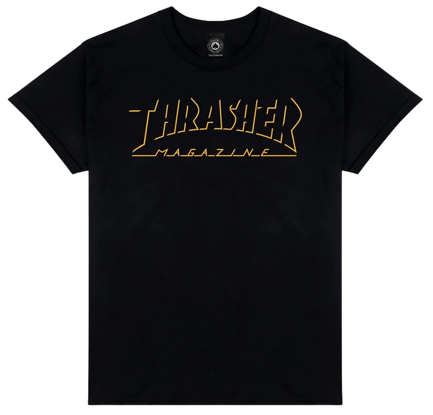 t-shirt THRASHER SHADOW MAG LOGO T-SHIRT BLACK