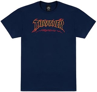 t-shirt THRASHER CRACKED BY EXTEENAGER T-SHIRT NAVY