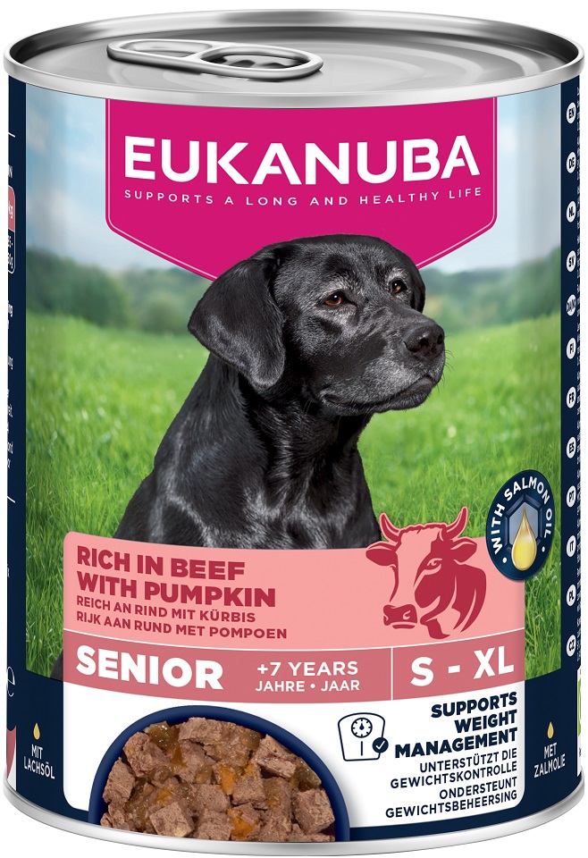 EUKANUBA Life Care Senior Rich in Beef 400 g pasztet dla psów starszych bogaty w wołowinę i dynię