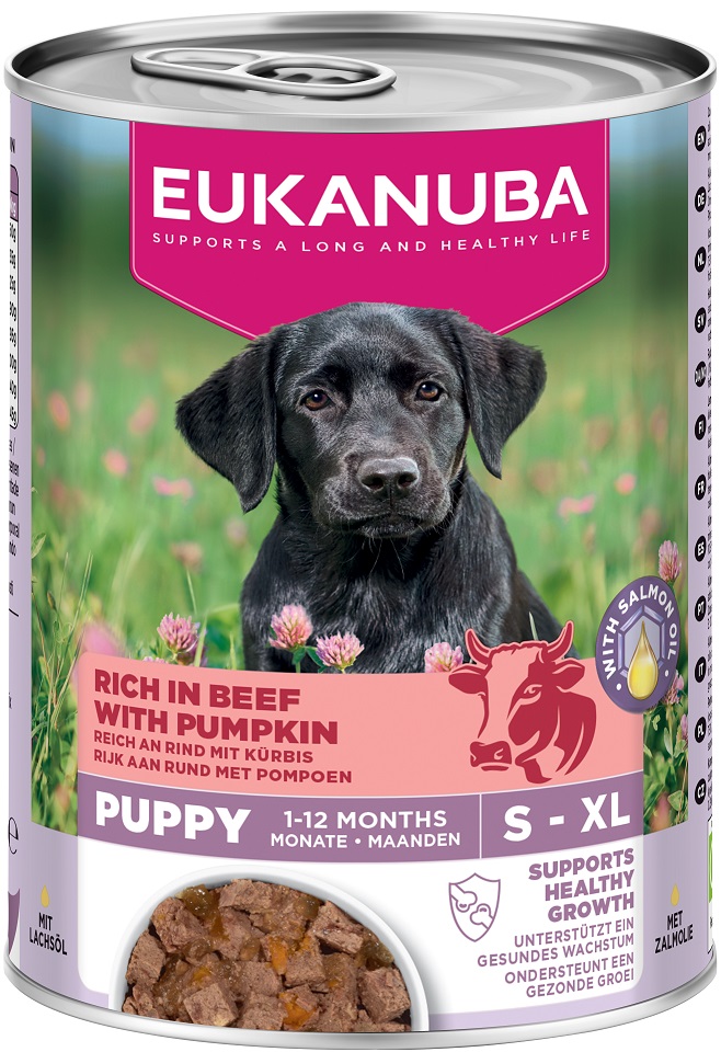 EUKANUBA Life Care Puppy Rich in Beef 400 g pasztet dla szczeniąt bogaty w wołowinę i dynię