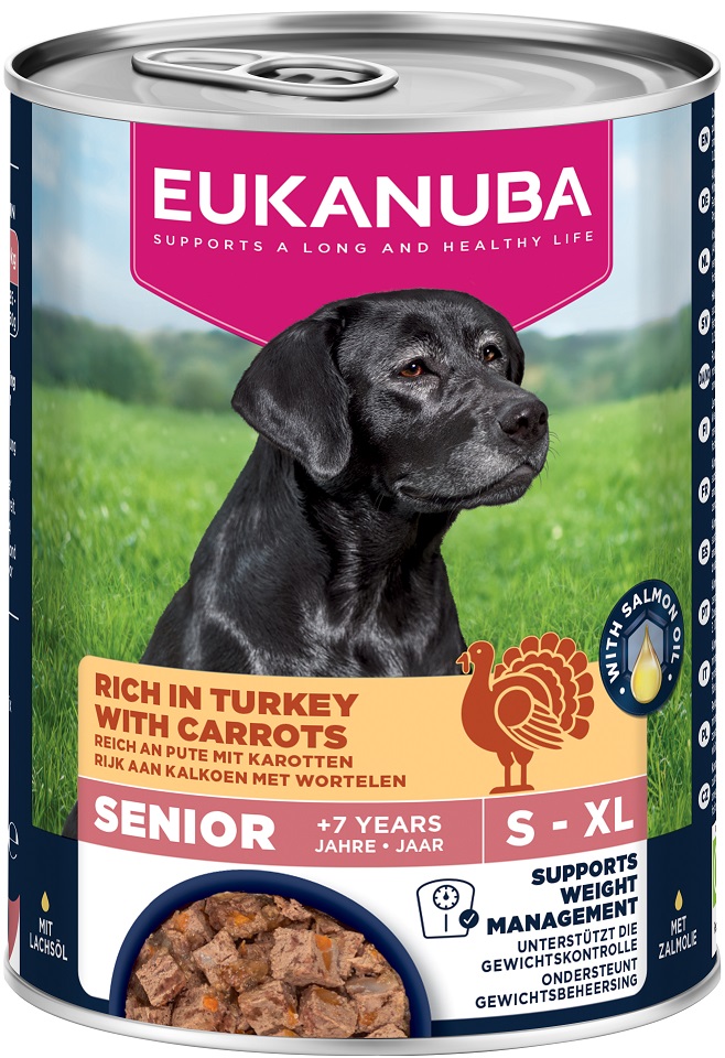 EUKANUBA Life Care Senior Rich in Turkey 400 g pasztet dla psów starszych bogaty w indyka i marchewkę