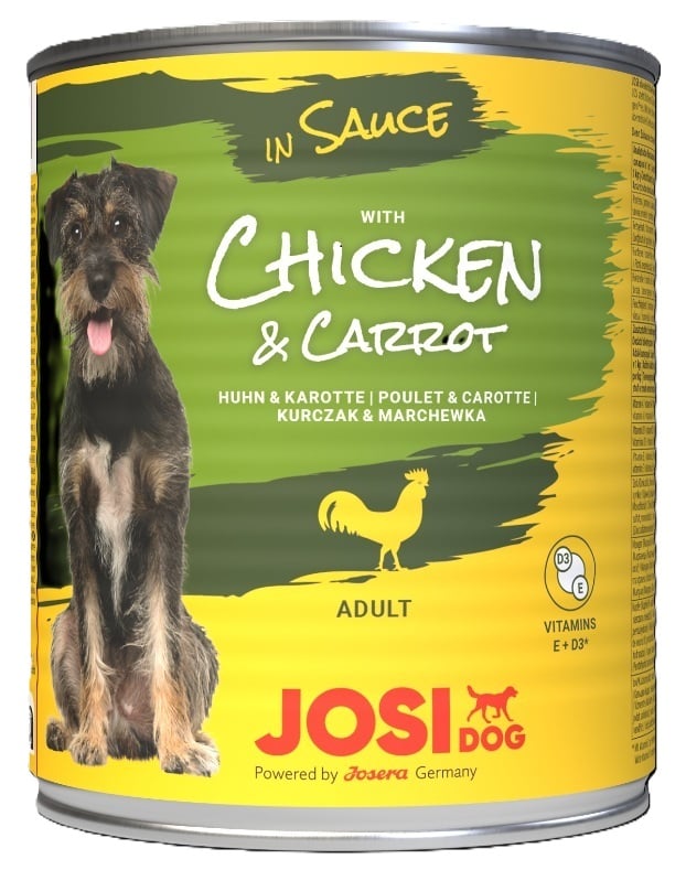 JOSERA JosiDog Chicken&Carrot in Sauce 830g z kurczakiem i marchewką w sosie dla psów