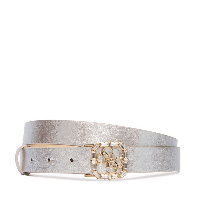Pasek Damski Guess BW9326 P6125 Srebrny