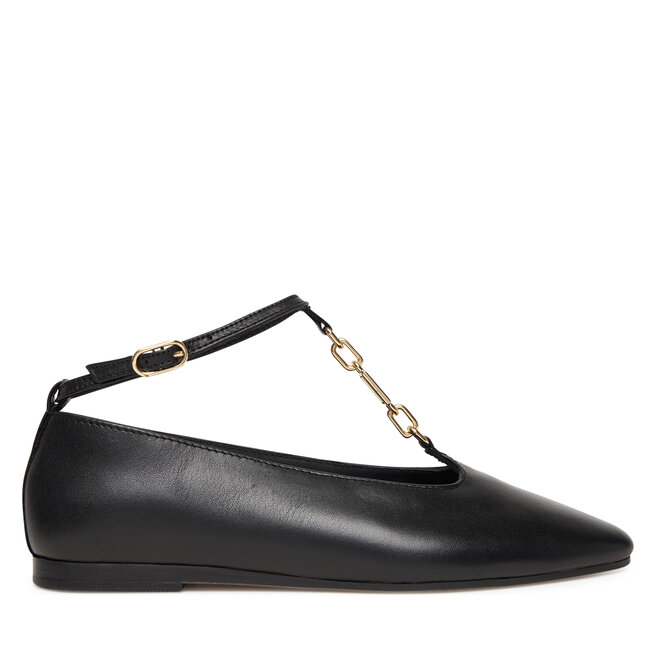 Baleriny Tommy Hilfiger Th-Bar Chain Ballet FW0FW09003 Czarny