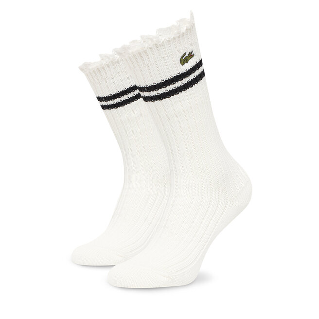 Skarpety długie Lacoste RA7788 Biały
