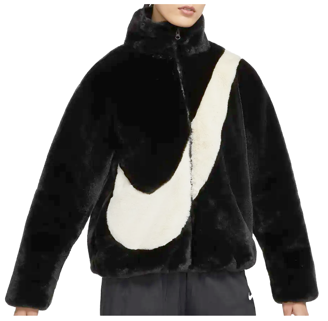 Damska Kurtka Nike Essentials Sztuczne Futro Oversized Fit DO3791-010 L