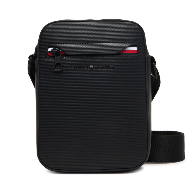 Saszetka Tommy Hilfiger Th Corp Mini Reporter AM0AM14020 Czarny
