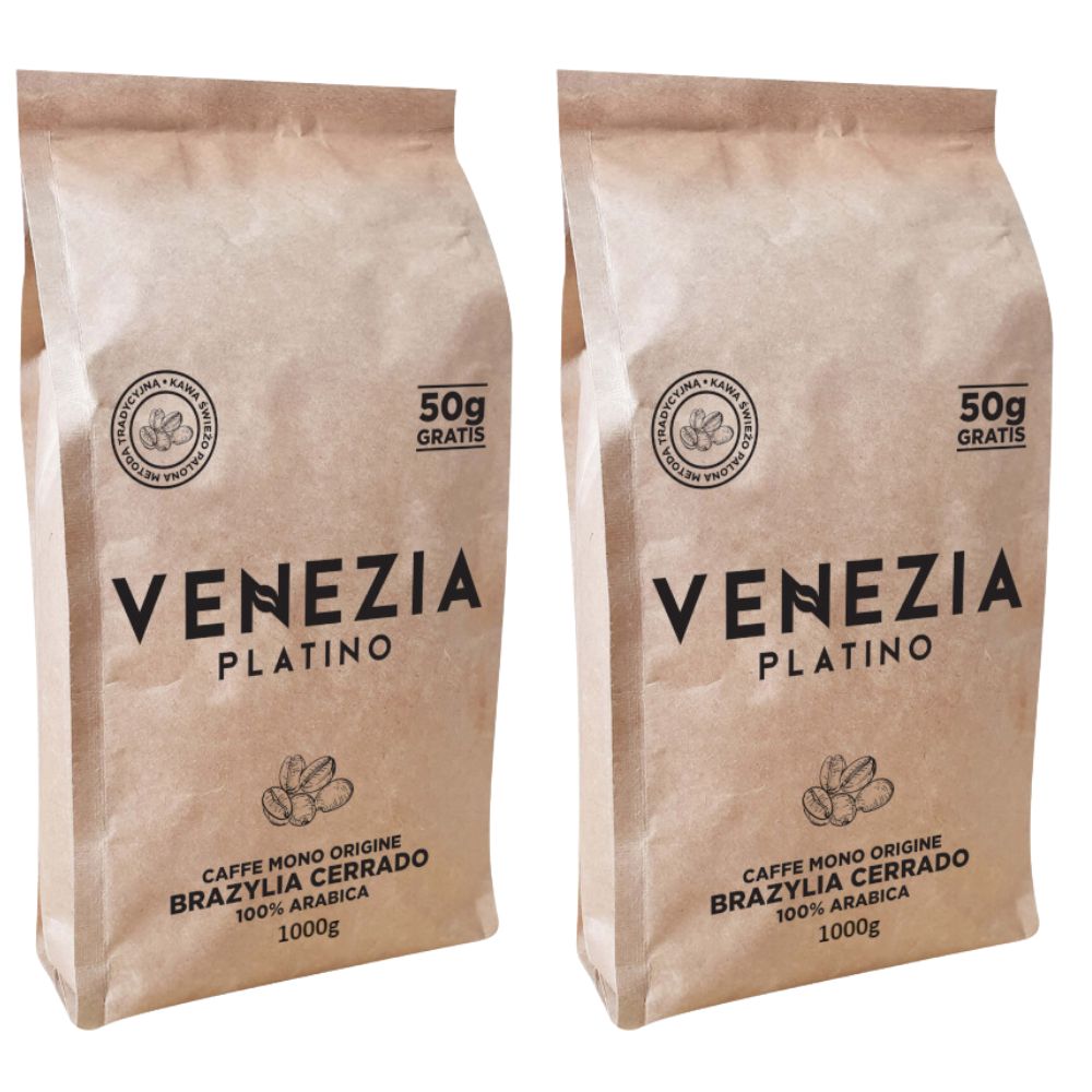 Kawa ziarnista Świeżo palona Venezia Platino 2x1kg