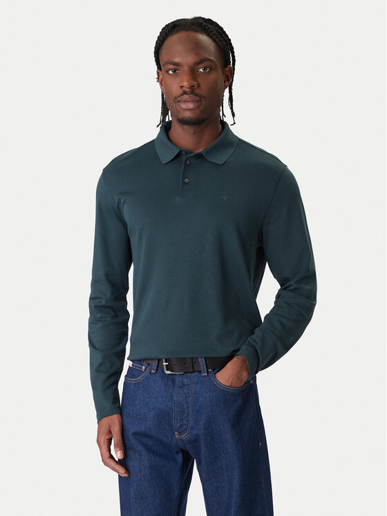 Calvin Klein Polo LV040EM909 Zielony Regular Fit