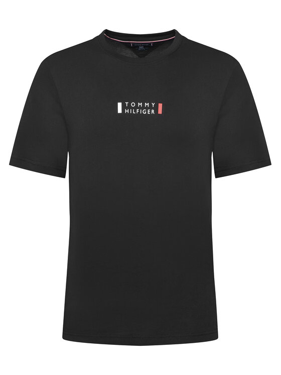 Tommy Hilfiger T-Shirt Brand Love MW0MW41453 Czarny Regular Fit