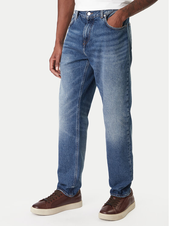 Tommy Hilfiger Jeansy Harlem MW0MW41890 Niebieski Tapered Fit