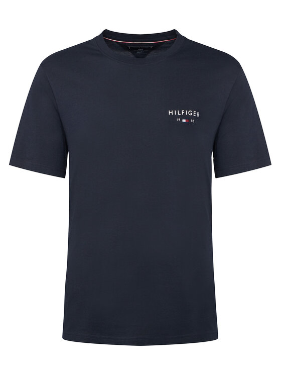 Tommy Hilfiger T-Shirt Brand Love MW0MW41456 Granatowy Regular Fit