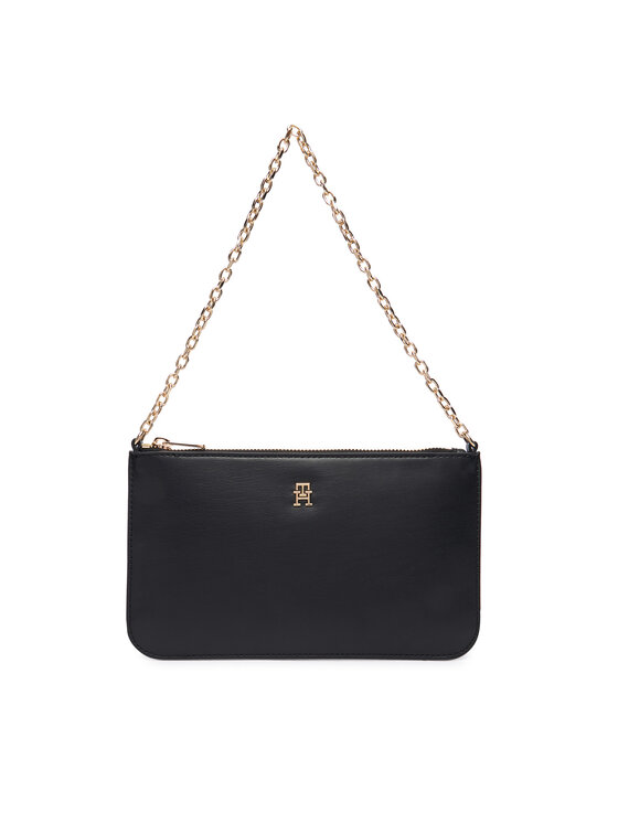 Tommy Hilfiger Torebka Th Icon Chain Shoulder Pouch AW0AW18298 Czarny