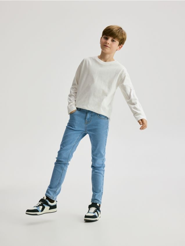 Reserved - Jeansy slim - niebieski