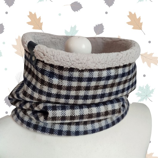 Komin Kratka - miękki szarobrązowy