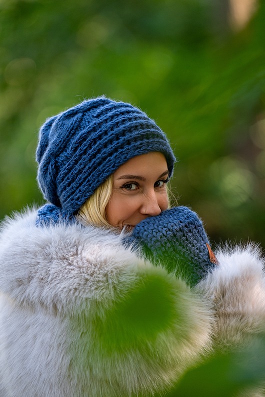 Czapka MERINO This is it Ciemny niebieski