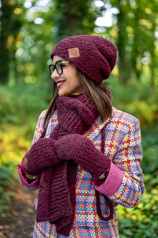 Czapka MERINO Explorer Bordo