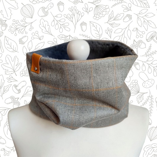 Komin Kratka - męski szary