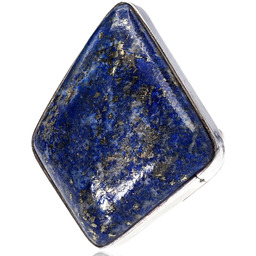 Lapis Lazuli Przepiękny Duży Pierścionek Srebro R10-26 Certyfikat Unikat
