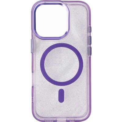 Etui HURTEL Glitter Case MagSafe do Apple iPhone 16 Pro Max Fioletowy