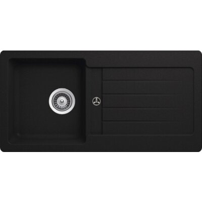 Zlewozmywak jednokomorowy z ociekaczem SCHOCK Typos D-100 S Onyx 43.5x86