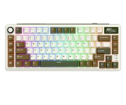 Royal Kludge RK L75 Palm Green Beige switch RK-L75-PLMGRN-BEGSW-US