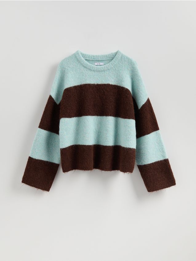 Reserved - Sweter z dodatkiem wełny - wielobarwny