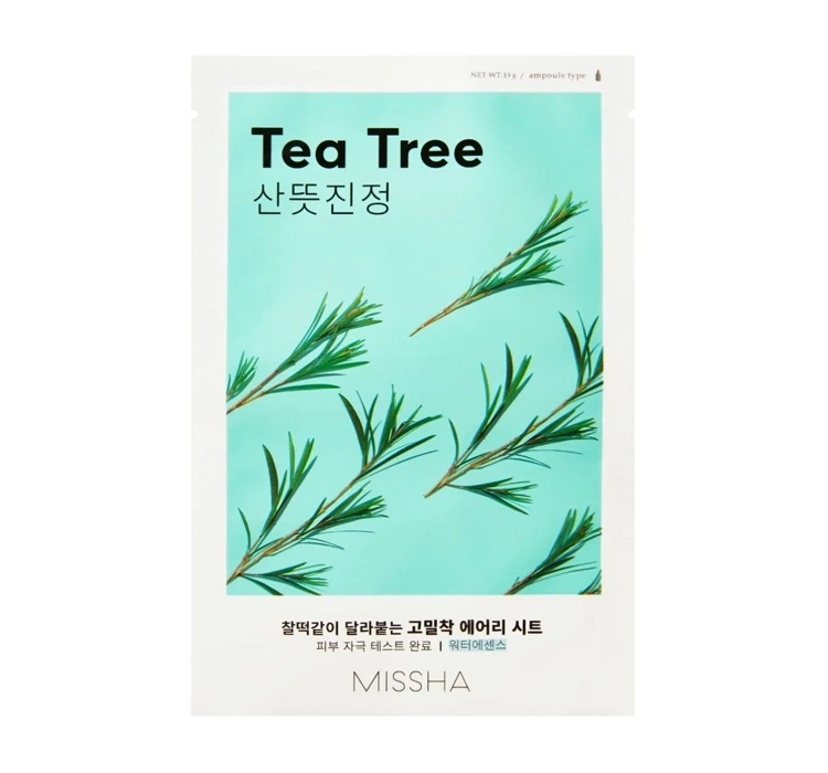 Missha Airy Fit Sheet Mask kojąca maska w płachcie Tea Tree 19 ml