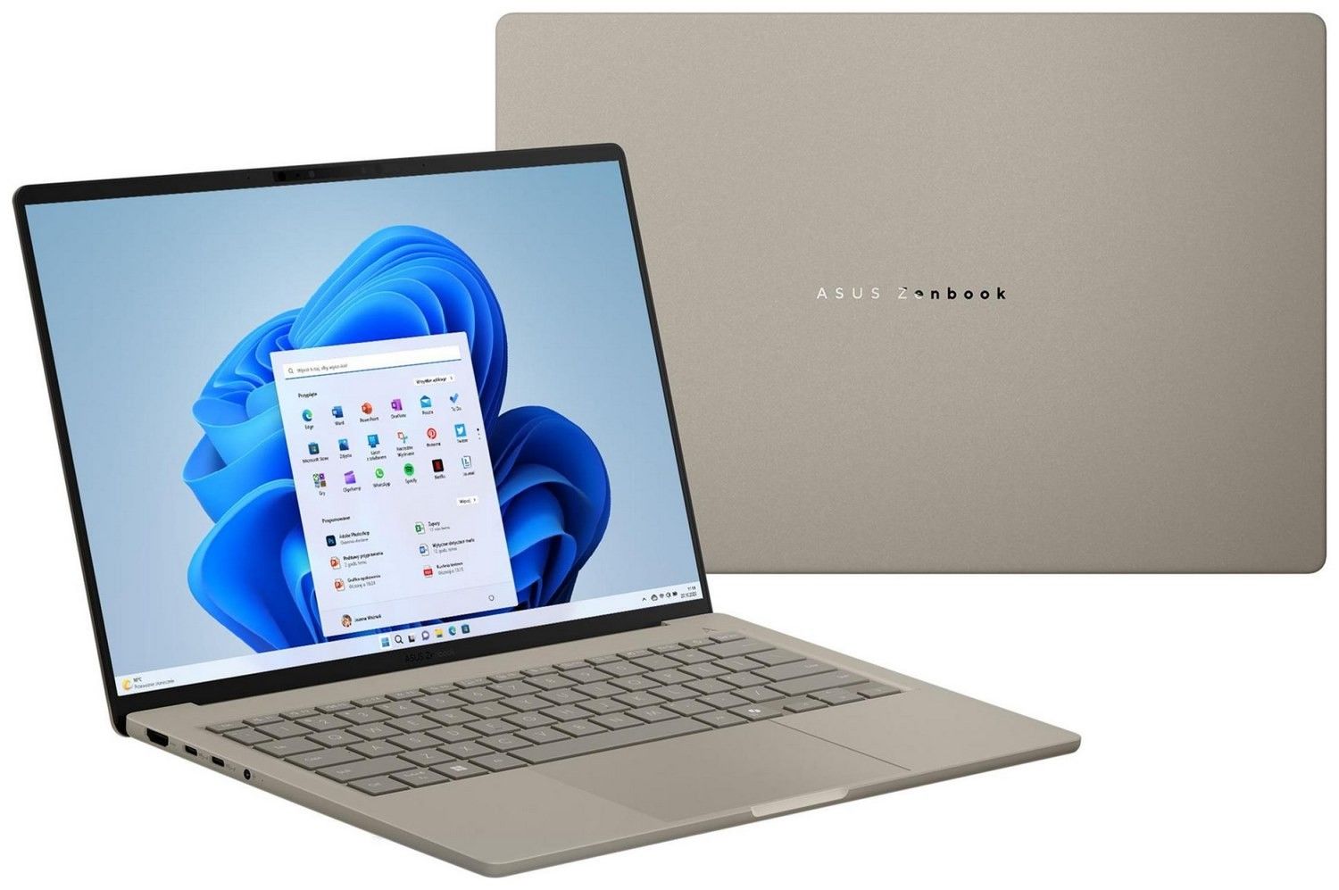 ASUS ZenBook A14 OLED UX3407QA-QD289W - Snapdragon X1-26-100 14'' 16GB 512GB W11H Beżowy 90NB1501-M00UN0