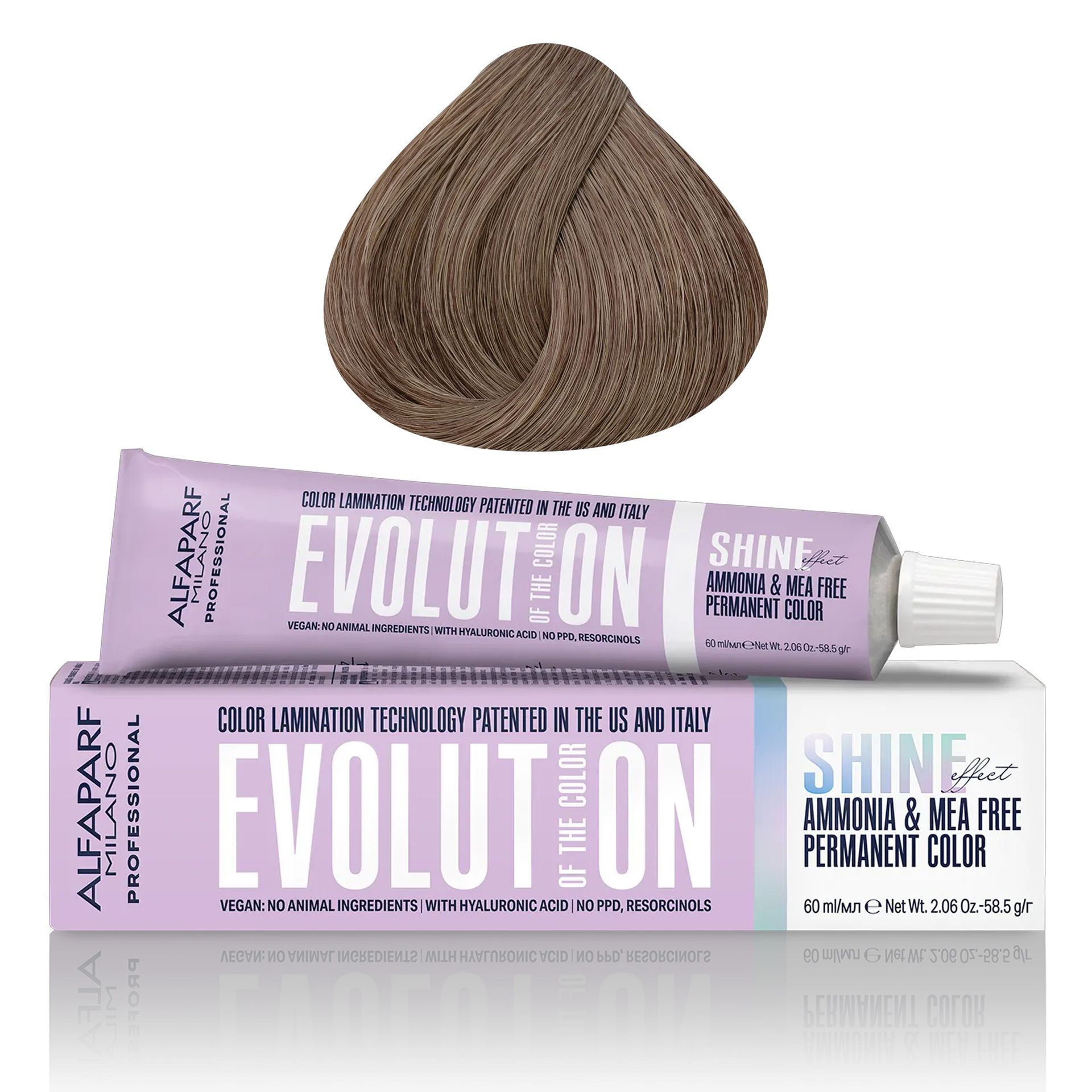 Alfaparf Evolution of the Color Shine Effect, farba do włosów, 7.32, 60ml