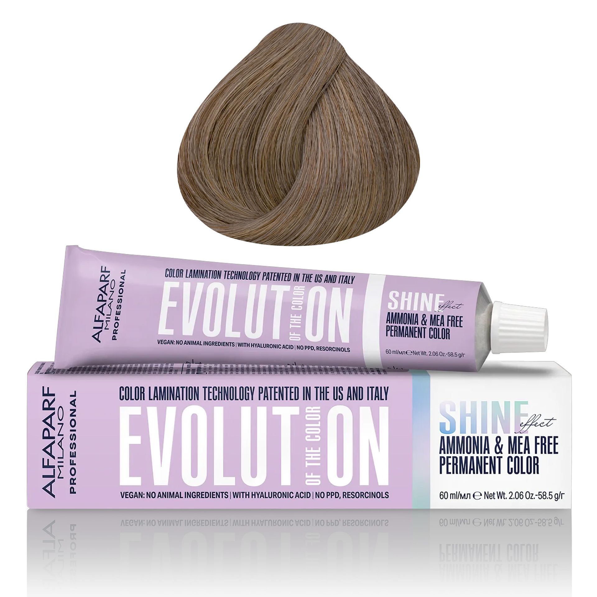 Alfaparf Evolution of the Color Shine Effect, farba do włosów, 8, 60ml