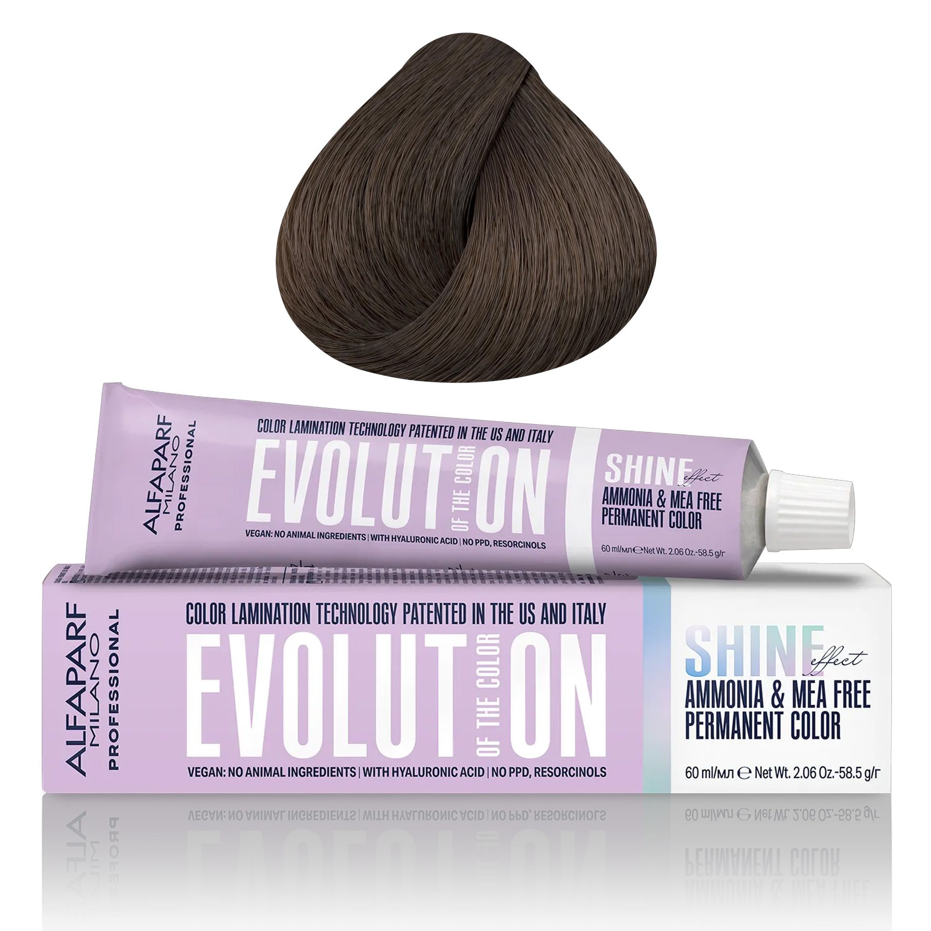 Alfaparf Evolution of the Color Shine Effect, farba do włosów, 6, 60ml