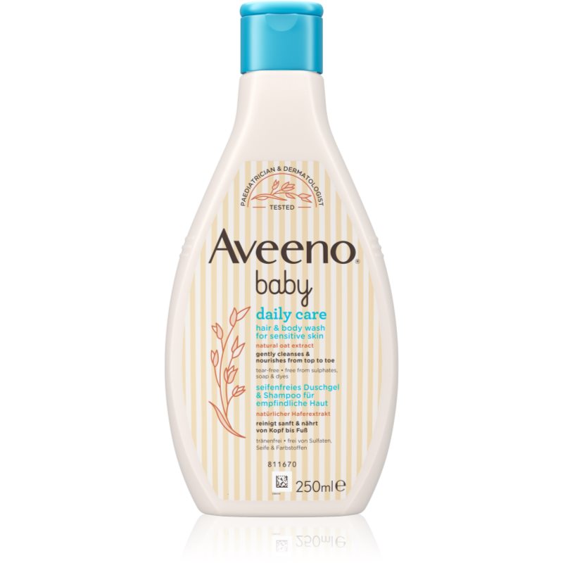 Aveeno Baby Daily Care żel do mycia ciała i włosów dla dzieci od urodzenia 250 ml