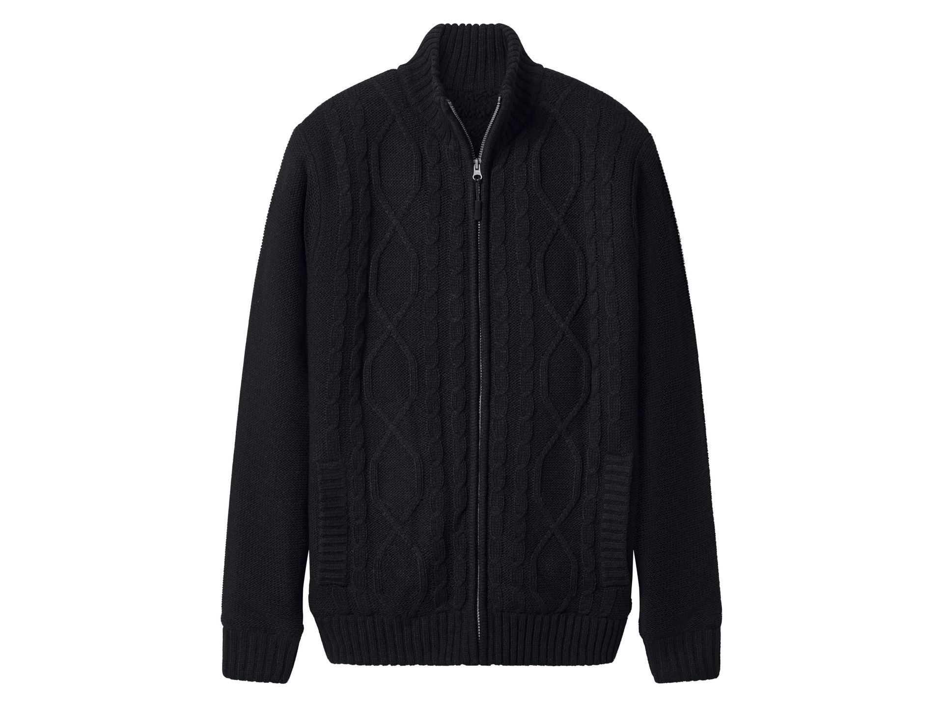 esmara Men Sweter męski z grubej dzianiny (Czarny, XL (56/58))
