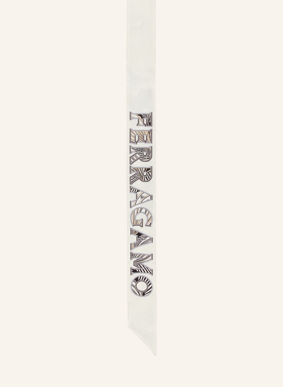 Ferragamo Jedwabny Szalik weiss