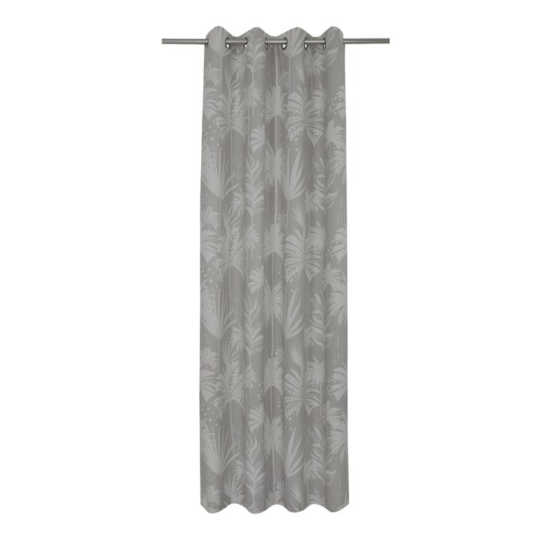 Zasłona Aleida szary 140 x 280 cm na przelotkach Inspire