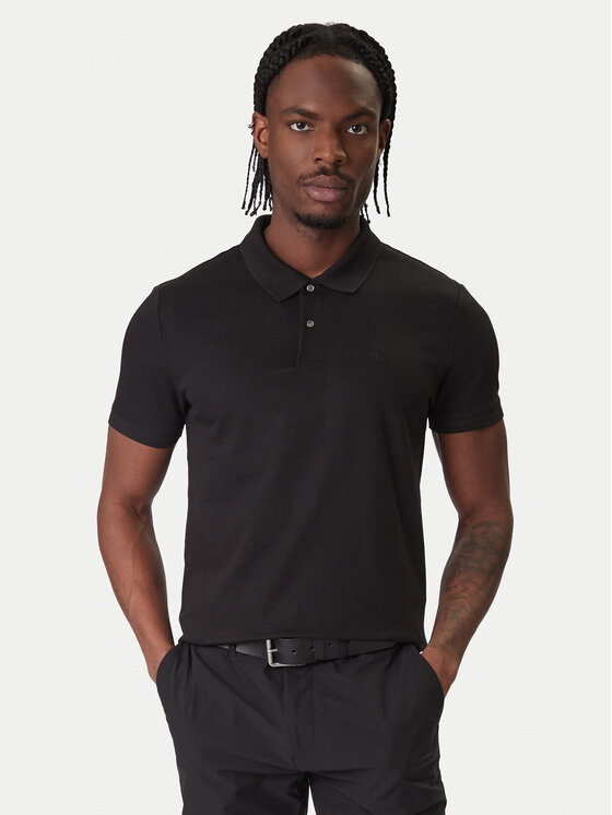 Calvin Klein Polo LV04LC254G Czarny Slim Fit